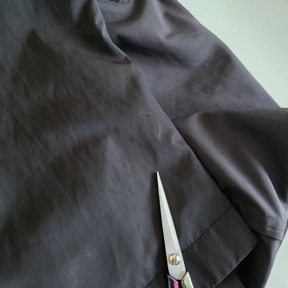 Bugatti Coat Men 52R Black Water Repellent Mackintosh Buttons Pockets Minimalist - Picture 14 of 16